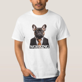 Werkende hond Franse buldog Franse baas puppy T-shirt