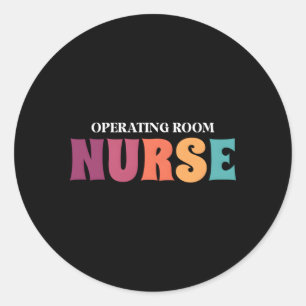 Werkende kamer Verpleegkundigheid Week Gezondheid Ronde Sticker