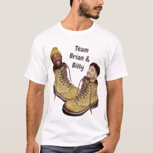 Werkende Team Boots Grappige gezichten foto T-shirt
