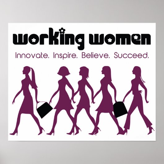 werkende vrouwen poster (Voorkant)