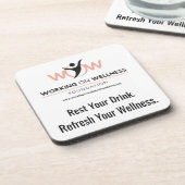 Werkende Wellness Foundation Beschermende Onderzet Bier Onderzetter (Linkerzijde)