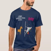 Werkende Zuster Unicorn anderen u T-shirt (Voorkant)