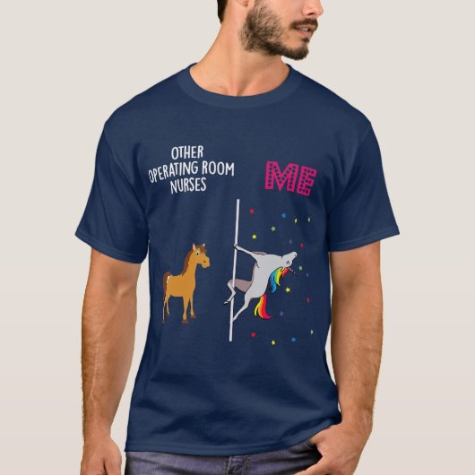 Werkende Zuster Unicorn anderen u T-shirt (Voorkant)