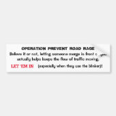 Werking voorkomen wegverloopteken 3 bumpersticker (Voorkant)