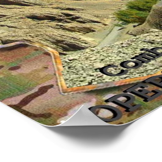 WERKING WAARMEE VRIJ WORDT GEWERKT POSTER (Hoek)