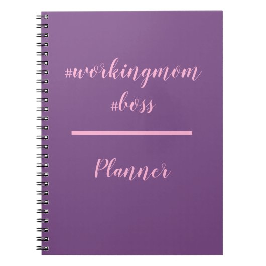 Werkingmam Boss Hashtag Planner Notitieboek (Voorkant)