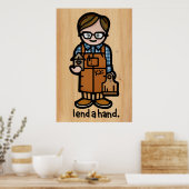 werkkamerachtergrond. poster (Keuken)