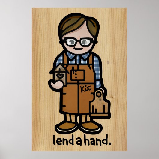 werkkamerachtergrond. poster (Voorkant)