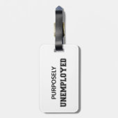 Werkloos Bagagelabel (Achterkant verticaal)