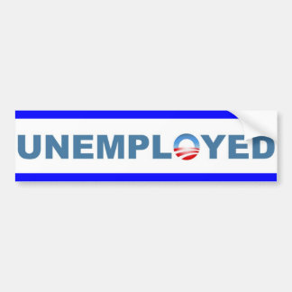 werkloos bumpersticker