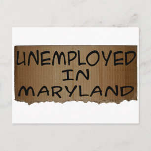 WERKLOOS IN MARYLAND BRIEFKAART