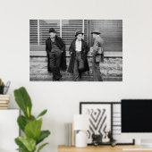 Werkloze mijnwerkers poster (Thuiskantoor)