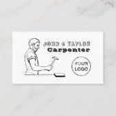  werkman, Carpentry, Carpenter Visitekaartje (Voorkant)