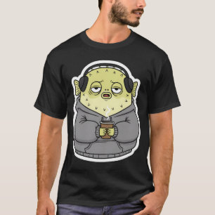 Werkmüde Kogelvis – Grappige trui Cartoon op T-shirt