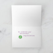 Werknemer 2 Jaar Jubileum, Circles Kaart (Binnen)