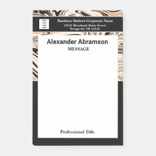 Werknemer Bedrijfsnaam Logo Modern Custom Post-it® Notes