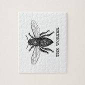 Werknemer Bijen Illustratie Kunst Legpuzzel (Verticaal)