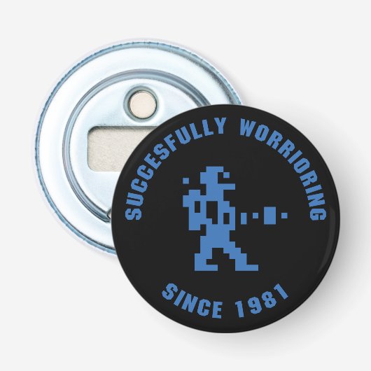 werknemer button flesopener (Voorkant)