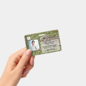 Werknemer Foto Name Logo Bar Code Business Badge (Handheld)