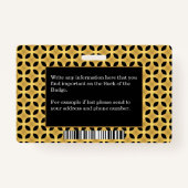 Werknemer Fotonaam Logo-ID Aangepast Badge (Achterkant)