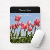 Werknemer Gift Mousepad Pink Tulips - HAMbyWG Muismat (Met muis)