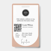 werknemer-ID Badge (Achterkant)