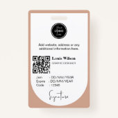  werknemer-ID Badge (Achterkant)