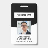 Werknemer ID Foto Logo QR Code Badge (Voorzijde)