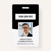 Werknemer ID Foto Logo QR Code Badge (Voorkant)