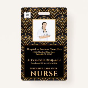 Werknemer Logo Bar Code Hospital Badge