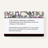 Werknemer Naam Fotobalk Code Aangepast Badge (Achterkant)