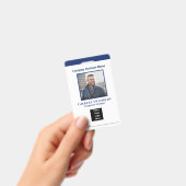 Werknemer Naam Fotobalk Code Aangepaste badge (Handheld)