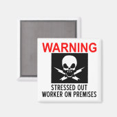 Werknemer onder spanning magneet (Voorkant / Achterkant)