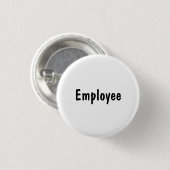 Werknemer Ronde Button 3,2 Cm (Voorkant /achterkant)