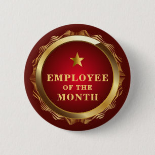 Werknemer van de Button van de Gouden Stars van de