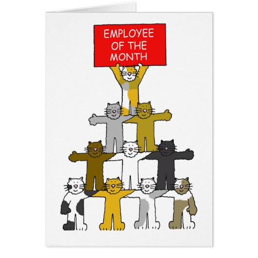 Werknemer van de Cartoon van de maand Katten (Voorkant)