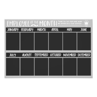 Werknemer van de Maand Award - Erkenning Foto Afdruk