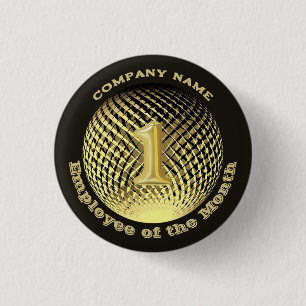 Werknemer van de Maand bedrijfsronde Ronde Button 3,2 Cm