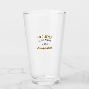 Werknemer van de maand of het jaar Eer aangepaste  Glas