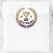 werknemer van de maand ronde sticker (Tas)