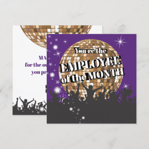 Werknemer van de maandelijkse erkenningskaart kaart