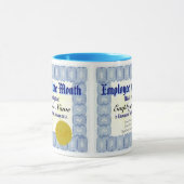 Werknemer van de Mok van het Maand Certificaat (Midden)