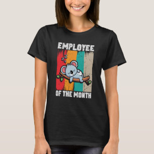 Werknemer van de Vintage Cute Koala Retro T-shirt