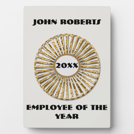 Werknemer van het jaar Waardeopname Fotoplaat (voorkant)