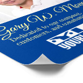 Werknemer van het poster van de de vertoningsverto (Hoek)