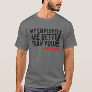Werknemer Waardering Grappige Baas Retro T-shirt