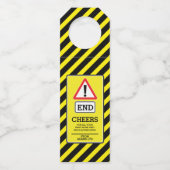 Werknemers dank u gepersonaliseerde drink labels (Voorkant)