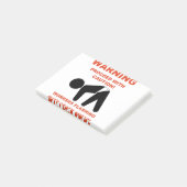 WERKNEMERS FLASHING MAAR CRACK AHEAD SHIRT POST-IT® NOTES (Schuin)