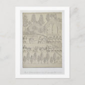 Werknemers met gereedschap en touwen voor het verp briefkaart (Voorkant)