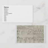 Werknemers met gereedschap en touwen voor het verp visitekaartje (Voorkant / Achterkant)